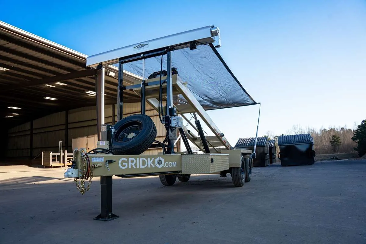 Gridko Bumperpull Cable Roll-Off Flatbed
